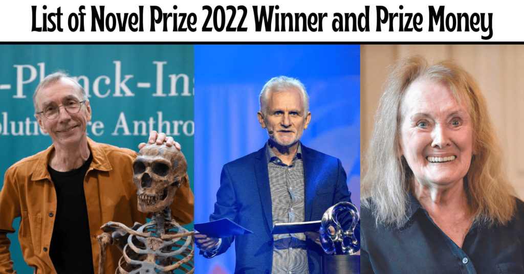 List of novel prize 2022 winner