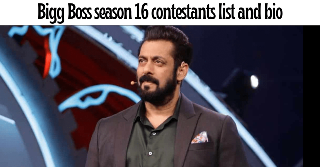 Bigg Boss season 16 contestants list